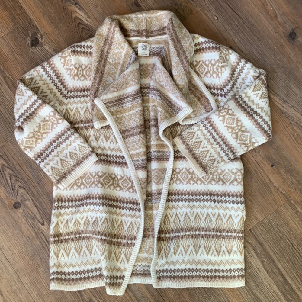 Size Medium Good Hart(Matilda Jane) Open-front Cardigan